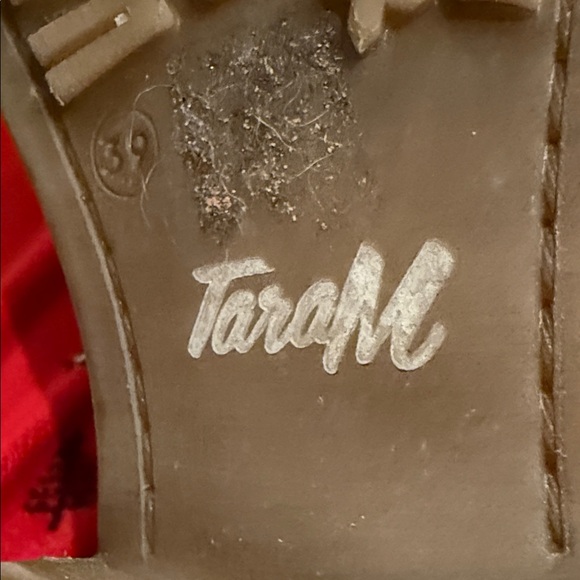 TaraM Leather Tan Lace-Up Ankle Boots - Picture 2 of 8